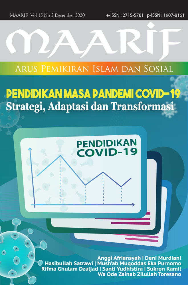 					View Vol. 15 No. 2 (2020): Pendidikan Masa Pandemi Covid-19: Strategi, Adaptasi dan Transformasi
				